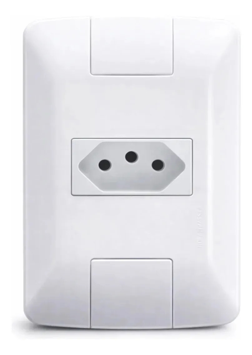 Conjunto Tomada 20A 250V 2P+T 4x2 Tramontina Aria Branco 20 Amperes 1 Unidade