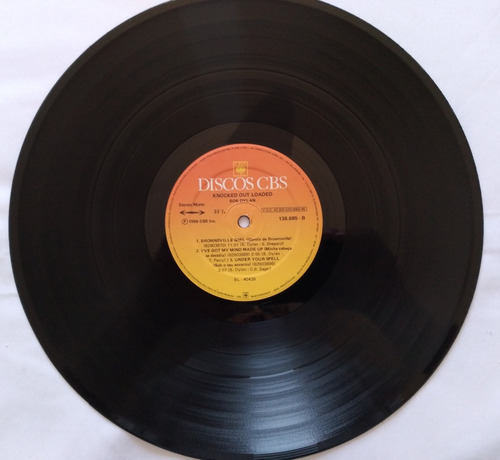 Lp Vinil Bob Dylan Knocked Out Loaded 1986 Nacional Encarte (Usado)