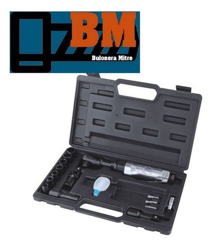 Set Kit Juego Llave Crique 1/2 Neumatica 17 Piezas Konan
