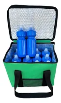 Comprar Bolso Termico Verde  + 12 Caramañolas + Gel Refrig. Oferta!!