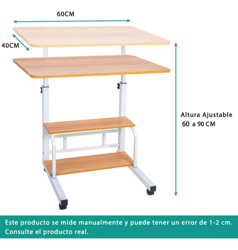 Soporte Para Computadora Altura Ajustable Mesa De Escritorio
