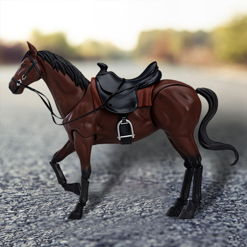 Modelo De Figura De Caballo A Escala 1/12, Accesorio Marrón