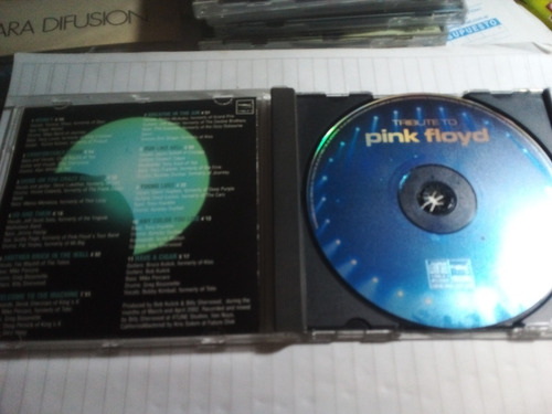 Cd - Tribute To Pink Floyd -tony Levin, Chris Squire Y Otros (Usado)