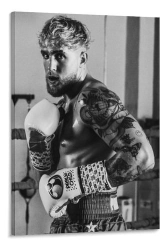 Wrestle Boxing Jake Paul Grapple Poster 1 Canvas Wall Art