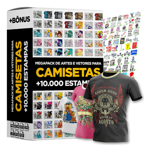Megapack De Artes E Vetores Para Estampas De Camisetas