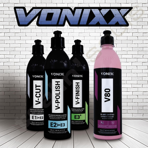 Vonixx | Kit Combo Pulido Pulimento & Sellado #01 | 3 Pasos