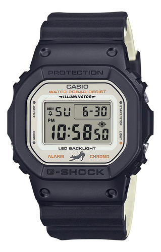 Reloj Hombre Casio Dw-5600shb-1dr G-shock Correa Negro Bisel Negro Fondo Gris