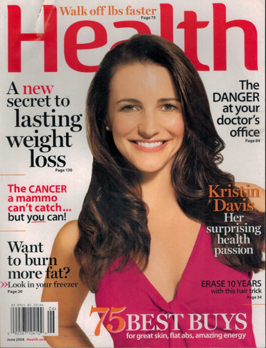 Kristin Davis (sex And The City): Capa & Matéria Da Health