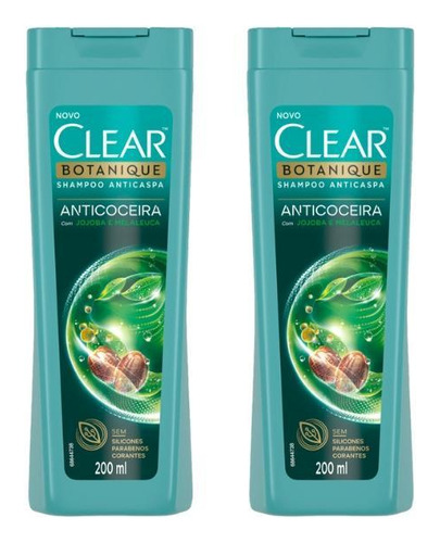 Shampoo Clear 200ml Anticoceira Botanique-kit C/2un