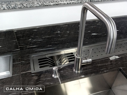 Imagem 3 de 7 de Dispenser Dosador Inox Para Detergente Embutir Pia E Cuba