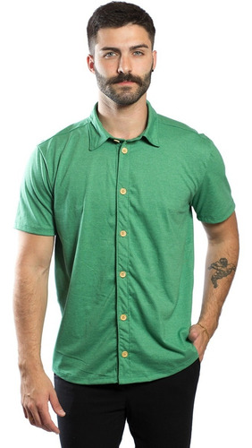 Camisa Masculina Slim Moda Praia Homem Moderno Eco 04