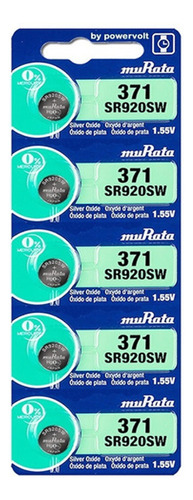 5 Baterias Sony 371 Sr920sw 1.55v Relógio Original