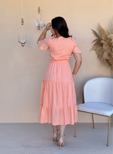Vestido Moda Evangélica Lese Com Saia Em Marias