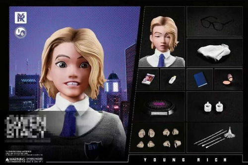 Imagen 2 de 2 de Youngrich No Hot Toys Spider Gwen Stacy Into Spiderverse Fpx