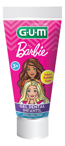 Gel Dental Barbie Bubblegum 75ml Gum
