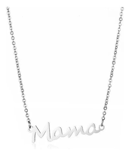 Collar Mamá Plateado Regalo Elegante