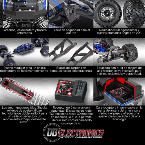 Carro De Control Remoto Traxxas Stampede 4x4 Vxl Todoterreno