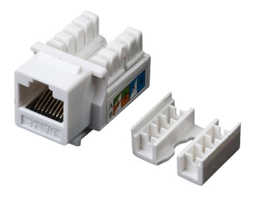 Imagen 4 de 10 de Conector Cat5e Jack Reguvolt Jack Con Tapa Guardapolvo