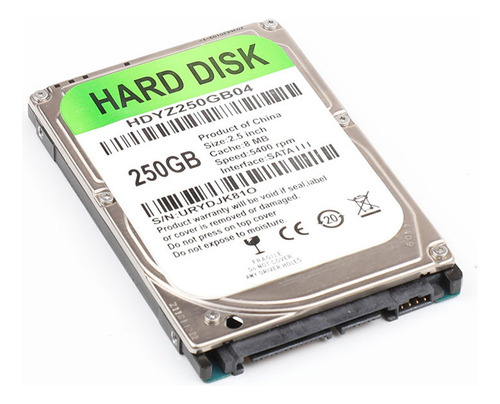 Disco Rígido Mecânico De 2,5 Polegadas Com Interface Iii Hdd Para Laptop