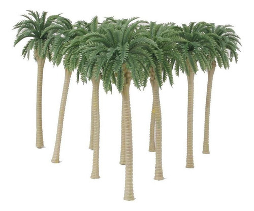 . 5x20 Peças Modelo Verde Coqueiros Escala 1/120 8cm
