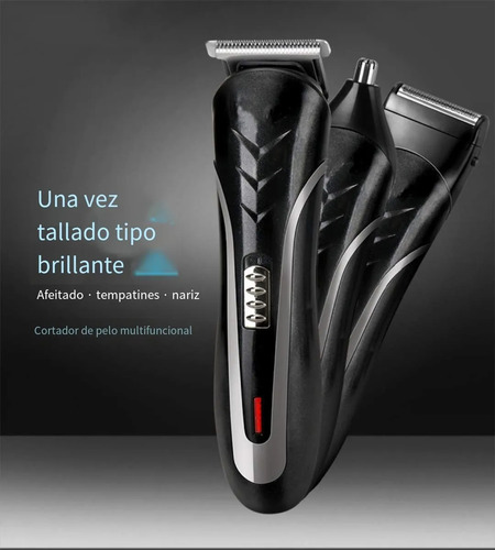 Rasuradora Maquina Afeitadora De Barba Y Cabello Kaiwei C555 Negro