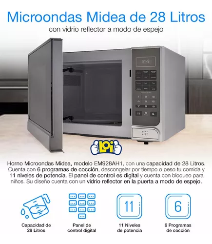 Microondas 25 LITROS Digital Inox con Grill Enxuta MOENX0325DGI-1