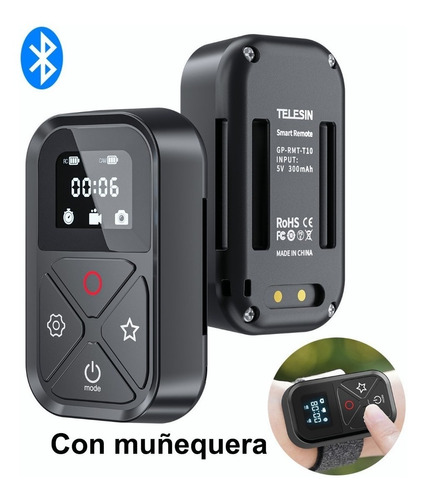 Telesin Gp-rmt-t10 Control Remoto Inalámbrico Inteligente Bt