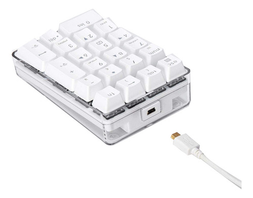 Par De Teclado Numérico Mecânico Com Interruptor Marrom
