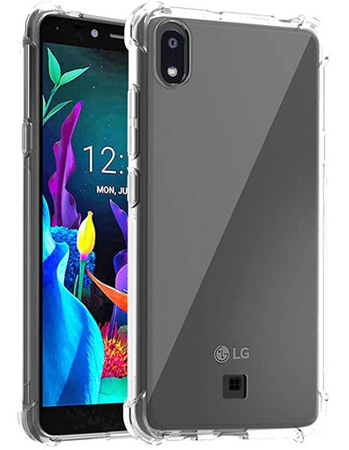 Funda Transparente Anti Shock Y Vidrio Templado Para LG K20