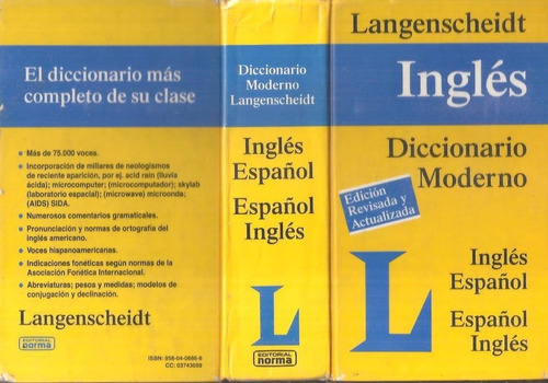 Diccionario Moderno Langenscheidt Ingles Español Español Ing