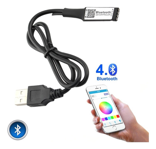 Controlador Bluetooth Para Cinta Led Rgb De 5v