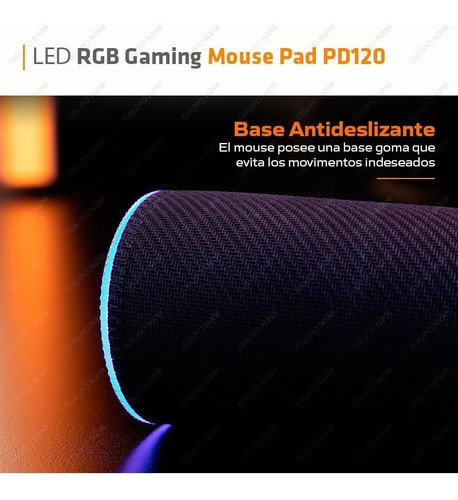 Imagen 5 de 10 de Mouse Pad Gaming M Retroiluminado Meetion Mt-pd120 Premium