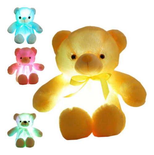 Nihay Muñeco Osito Infantil De 30 Cm Con Luz Led