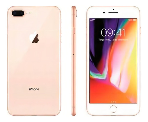 iPhone 8 Plus 64 GB dourado