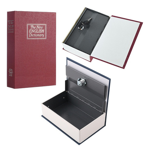Caja Seguridad Diseño Libro Diccionario 24*16*6cm Con Llave 