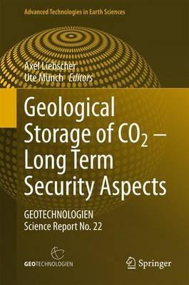 Libro Geological Storage Of Co2 - Long Term Security Aspe...