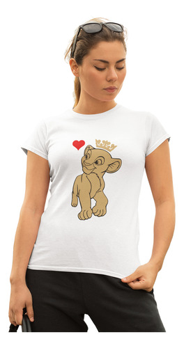 2 Playeras Pareja Duo Novios El Rey Leon Simba Nala Reyna