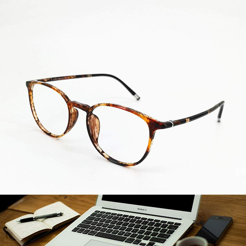 La Lectura De Los Lectores Gafas Redondas Informáticos Para