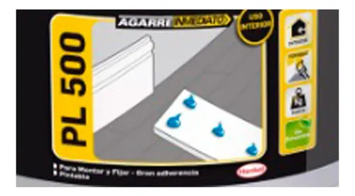 Pegamento Adhesivo De Montaje Pl500 Agorex 3,8 Kg