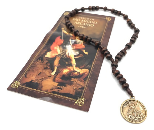 Rosario de San Miguel con oración marrón