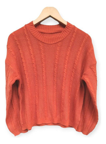 Sweater Lana Cuello Redondo Con Dibujos Super Finos Colores