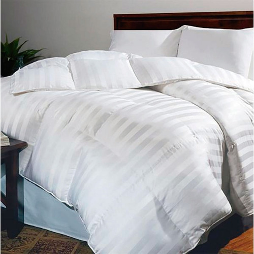 Imagen 1 de 1 de Plumón Sencillo Sateen Stripe Karytex - Blanco + 1 Funda