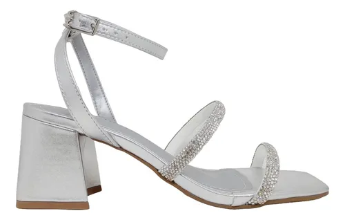 Sandalia prata via best sale marte