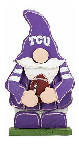 Tcu Horned Frog Football Púrpura Y Blanco 25.5 X 15.25 Figur