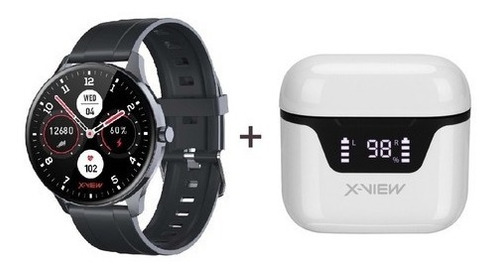 Combo Smartwatch Cronos V8 Reloj Inteligente + Auriculares X