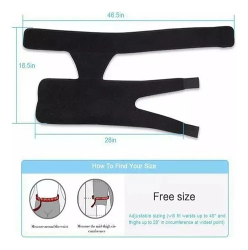 Para Faja Soporte Compresion Wrap Muslera Ciatica Ingle