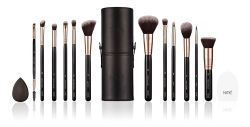 Imagen 2 de 6 de Brochas Veganas De Maquillaje Profesional
