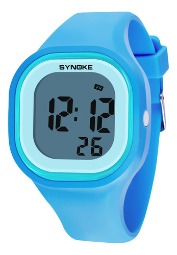 Relógio de pulso Genérica Silicone LED Light Digital Sport Wrist Watch Kid Women Girl Men Boy,  digital, para sem gênero, com correia de other cor e fivela simples