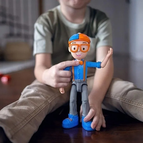 Imagen 5 de 6 de Blippi Figura Articulada 25cm Muñeco Poses Con Sonidos Ed