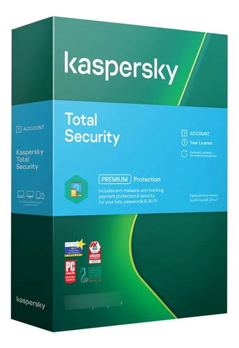 Antivirus Kaspersky Total Security 1 Dispositivo 1 Año